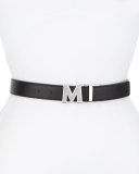 Reversible Logo Belt, Cognac/Black