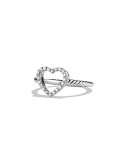 Cable Collectibles Heart Ring with Diamonds