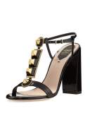 Gold Edition Studded Pump, Black