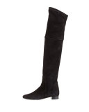 Evoke Suede Over-the-Knee Boot, Black