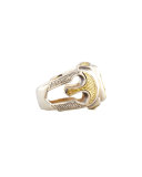 Myrmidones Men's Etched Shield Ring