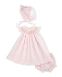 Floral 3-Piece Smocked Dress Set, Multi, Size 0-9 Months