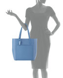 Panama North-South Zip Tote Bag, Light Blue