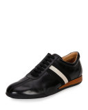 Men's Frenz Leather Low-Top Sneaker, Black