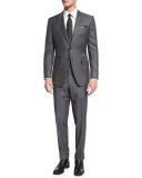 O'Connor Base Irregular Canvas Two-Piece Suit, Gray