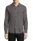 Crinkled Pocket Sport Shirt