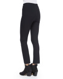 Simone Stretch Ankle Pants, Black