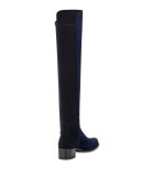 Stuart Weitzman Reserve麂皮过膝靴