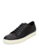 Grainy Leather Low-Top Sneaker