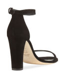 Walkway 90mm Suede Ankle-Wrap Sandal