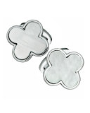 Mother-of-Pearl Clover Cuff Links