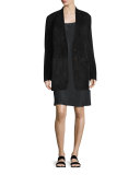 Sleeveless Voile Slip Dress, Black