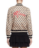 Dabney Reversible Cotton Bomber Jacket, Ecru