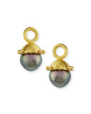 Black Pearl Earring Pendants