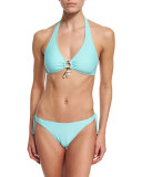 Mystique Halter Swim Top, Seafoam (Available in D Cup)