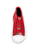 Warslow Heart-Print Check High-Top Sneaker, Infant