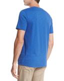Slub Cotton Crewneck T-Shirt, Bright Blue
