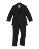 Boys' Two-Piece Mod Suit, Black, 2T-14