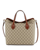 GG Supreme Tote Bag, Beige/Ebony/Cuir