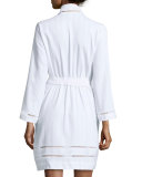 Luxe Spa Short Robe, White