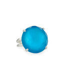 925 Wonderland Large Round Ring in Ice, Size 7