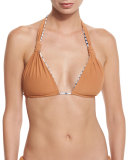 Bia Reversible Swim Top, Dune (Available in Extended Cup Size)