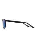 Men's Plimsoul Round Sunglasses, Black/Blue