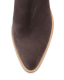 Easton Asymmetric Nubuck 85mm Bootie, Dark Smoke