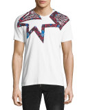 Leopard-Print Star T-Shirt, White