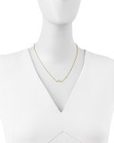 Shalom Necklace with Diamond, Golden