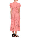 Metamorphosis Printed Tea-Length Dress, Pink/Multi
