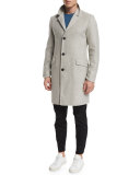 Whyte Cashmere Topcoat, Crisp Heather
