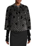 Mink & Beaver Layered Jacket, Black/Gray