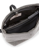 Medium Monili Bucket Bag, Ruthenium