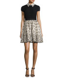 Dolly Butterfly Pouf Party Dress, Black/Neutral
