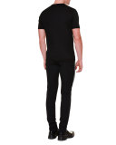 Western Contrast-Trim Skinny Pants