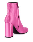 Babies Satin 90mm Ankle Boot, Rose Tropical