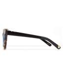 Puss and Boots Cat-Eye Sunglasses, Brown Tortoise