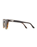 St. Louis Cat-Eye Sunglasses, Tortoise/Black