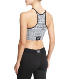 Performance Halter Sports Bra, Chalk