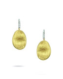 Lunaria Drop Earrings with Diamonds