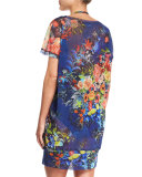 Floral-Print Coverup Dress