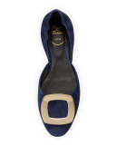 Ballerine Chips d'Orsay Flat, Navy