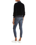 Le Skinny de Jeanne Stagger Raw-Hem Jeans, Perry Street