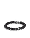 Spiritual Beads Bracelet with Black Onyx and Black Diamonds