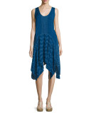 Windmill Sleeveless Embroidered Dress, Bluebird