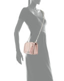 Love Quilted Turn-Lock Crossbody Bag, Vintage Pink