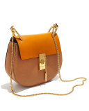 Drew Small Chain Shoulder Bag, Sand