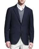 Deconstructed Travel Jacket, Navy