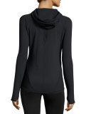 Alpine Front-Zip Sports Jacket, Black